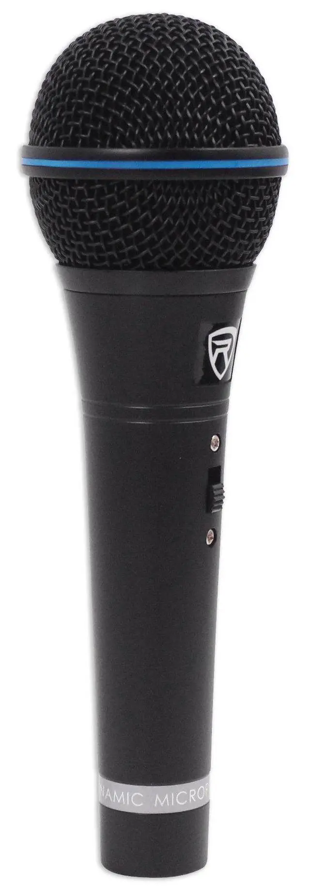 Alt view image 2 of 7 - RMM-XLR Super Cardioid Dynamic Microphone, 600 Ohm, Metal Body, On/Off Switch, 10ft XLR Cable, Black Finish, for Live Performances and Vocals