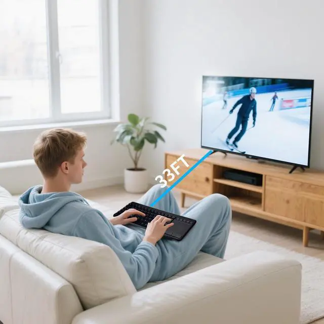 Alt view image 5 of 6 - Wireless Bluetooth TouchPad Keyboard with Multi-Device Keyboard for Windows,Laptop,Tablet,Windows,Android,Chrome OS