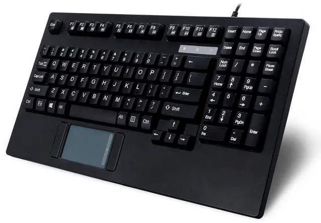 Main image of AKB-425UB - Easytouch Rackmount USB Touchpad Keyboard, Black