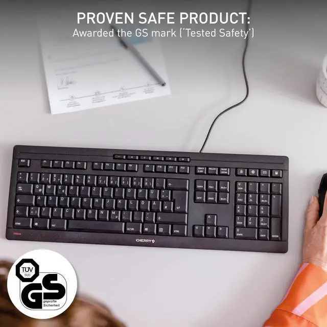 Alt view image 6 of 6 - Stream Keyboard Wired USB SX Scissors Mechanism QWERTY Whisper-Quiet Silent Keystroke