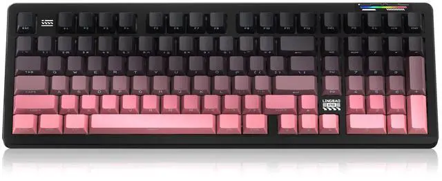 Main image of K98 - 96% Wireless Mechanical Keyboard, Tri-Mode BT5.0/2.4GHz/USB-C, Creamy Keyboard with Number Pad, Gasket Hot Swappable Linear Switches RGB Backlit Gaming Keyboards for Win/Mac/PC, (Pink)