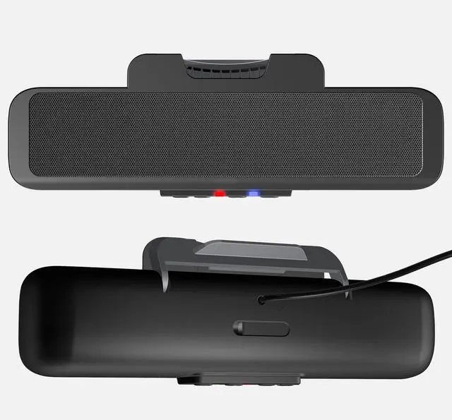 Alt view image 7 of 7 - USB & Bluetooth Speaker Bar (CA-2890BT) USB Powered Speaker with Speakerphone for PC and Bluetooth to Simultaneously Connect to Smartphones, Clamps to Monitor, Convenient Controls