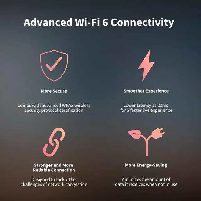 Alt view image 4 of 7 - 2K Indoor Security Camera E1, Pan & Tilt, HomeKit Secure Video Indoor Camera, Two-Way Audio, Night Vision, Person Tracking, Wi-Fi 6, Plug-in Cam Supports HomeKit, Alexa and IFTTT