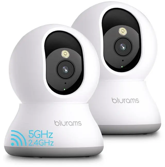 Main image of 5G Cameras for Home Security, 2K Pet Camera with Phone App, 360° PTZ Indoor Camera w/Dual-Band WiFi6, Free Human/Motion/Sound Detection, 2-Way Talk, Night Vision, Compatible with Alexa, 2Pack