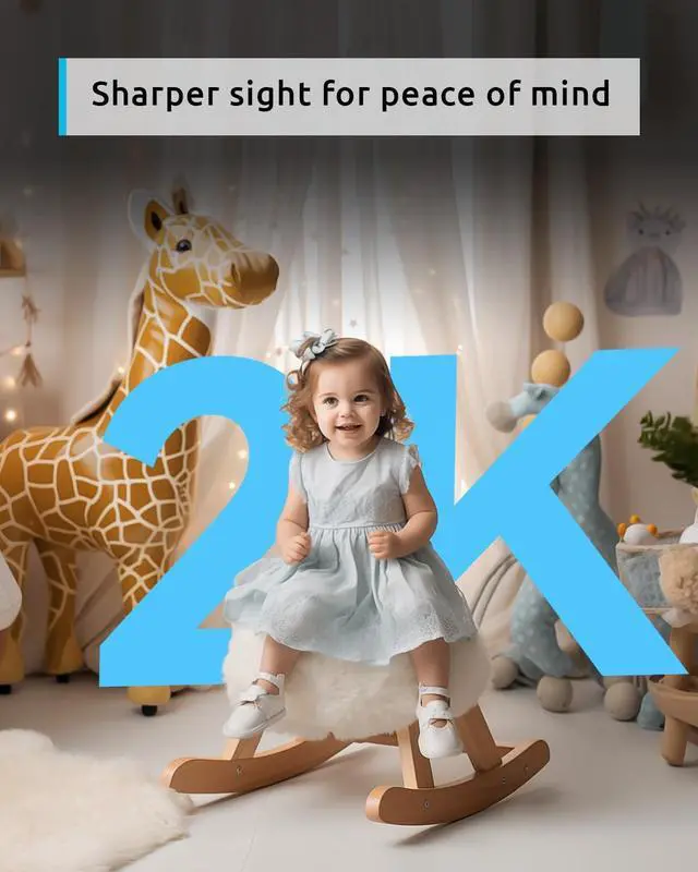 Alt view image 3 of 7 - 5G Cameras for Home Security, 2K Pet Camera with Phone App, 360° PTZ Indoor Camera w/Dual-Band WiFi6, Free Human/Motion/Sound Detection, 2-Way Talk, Night Vision, Compatible with Alexa, 2Pack