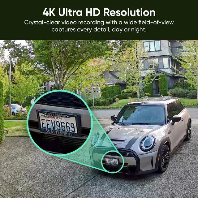 Alt view image 3 of 7 - Cam Pan v4, 4K Smart Security Camera, AI Indoor/Outdoor Cameras for Home Security, Baby & Pet, Color Night Vision, 360° Pan/Tilt/8 x Digital Zoom, 2.4G & 5G, Works with Alexa & Google Assistant