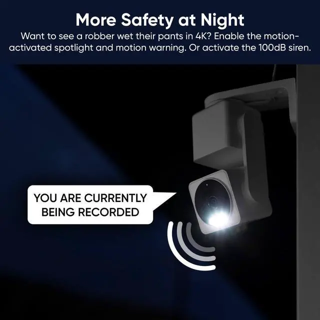 Alt view image 7 of 7 - Cam Pan v4, 4K Smart Security Camera, AI Indoor/Outdoor Cameras for Home Security, Baby & Pet, Color Night Vision, 360° Pan/Tilt/8 x Digital Zoom, 2.4G & 5G, Works with Alexa & Google Assistant