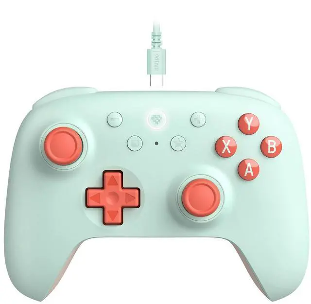 Main image of Ultimate 2C Wired Controller for Windows PC and Android, with 1000Hz Polling Rate, Hall Effect Joysticks and Hall Triggers, and Remappable L4/R4 Bumpers (Mint)