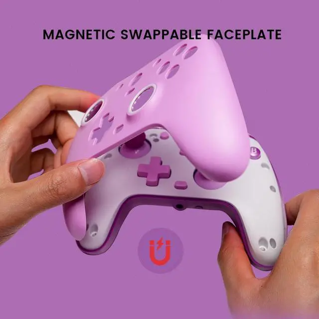 Alt view image 6 of 7 - G7 SE Wired Controller for Xbox Series X|S, Xbox One & Windows 10/11, Plug and Play Gaming Gamepad with Hall Effect Joysticks/Hall Trigger, 3.5mm Audio Jack (Purple)