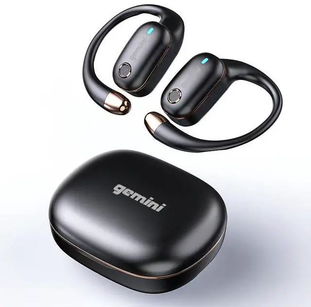 Main image of Open Ear Bluetooth 6.0 Headphones Wireless Earbuds for Running, Workout & Sports, 8H Playtime, Over Ear Secure Fit, Never Fall Out, Dual Drivers, USB-C Charging Case (GEBX-200)