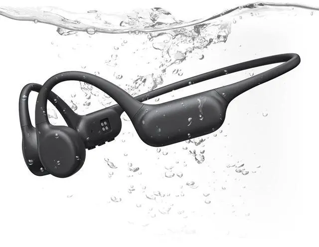 Main image of Bone Conduction Headphones IPX8 Waterproof Swimming Headphones Open Ear Headphones with MP3 Mode 32GB Memory Up to 8 Hours Playtime Bluetooth 5.4 Ear Buds Secure Fit for Running and Fitness