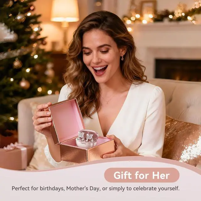 Alt view image 7 of 7 - ClipFree Open-Ear Headphones with Butterfly Earrings, Ultra-Comfort & Snug Fit Clip On Earbuds, 50H Playtime Bluetooth 6.0 Wireless Headphones for Women Sports,Glasses Gifts (Rose Gold)