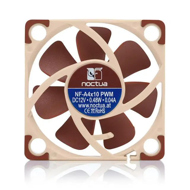 Alt view image 4 of 7 - NF-A4x10 PWM, Premium Quiet Fan, 4-Pin (40x10mm, Brown)