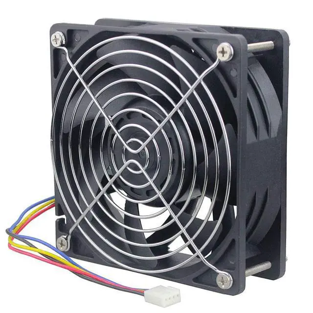 Alt view image 6 of 7 - 12038 120mm x 38mm PWM Computer PC Case Fan 12V 4pin 5300rpm 230 CFM High Airflow Duall Ball CFM FG DC Brushless Cooling Fan