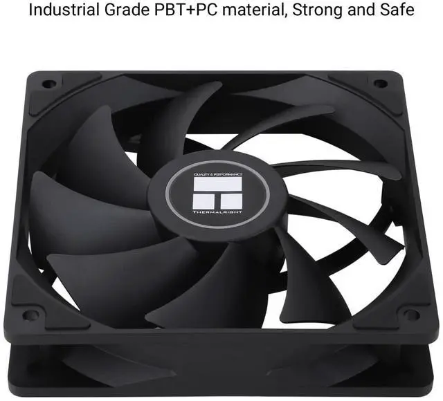 Alt view image 5 of 6 - TL-C12C X3 CPU Fan 120mm Case Cooler Fan, 4pin PWM Silent Computer Fan with S-FDB Bearing Included, up to 1550RPM Cooling 3 Quantities