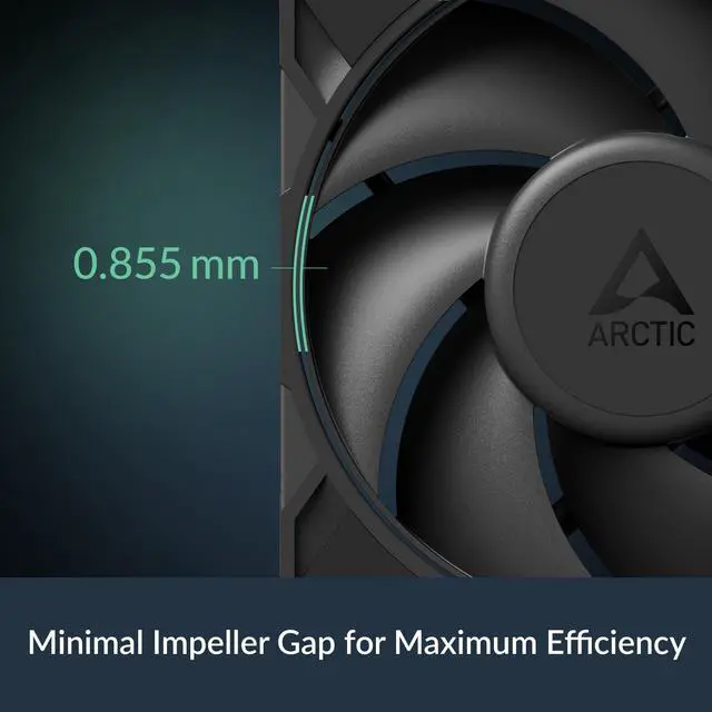 Alt view image 7 of 7 - P12 Pro PST - Powerful Premium Fan, 120 mm PWM Fan with Y-Cable Splitter, 600-3000 RPM, 0 RPM <5% PWM, Fluid Dynamic Bearing, 4-Pin - Black