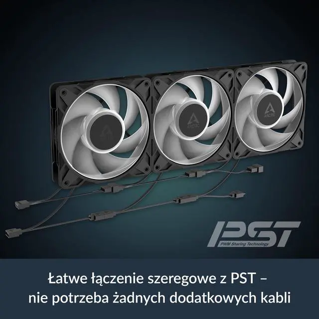 Alt view image 7 of 7 - P12 Pro Reverse A-RGB 3 Pack 120 mm Premium Fan with Reverse Airflow, PWM Fan with Y Cable Splitter, 500-3000 RPM, 0 RPM <5% PWM, 5V Digital RGB, hydrodynamic Bearing, 4-Pin - Black