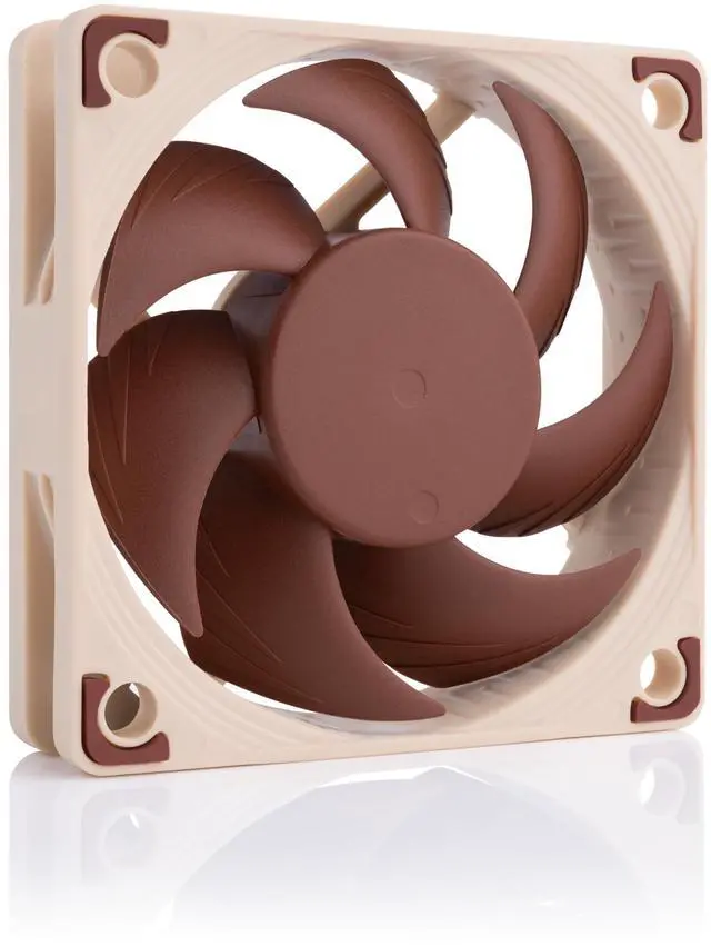 Main image of NF-A6x15 PWM, Premium Quiet Slim Fan, 4-Pin (60x15mm, Brown)