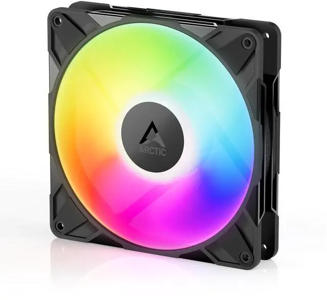 Main image of P14 Pro A-RGB (Black) - Powerful Premium Fan, 140 mm PWM Fan with Y-Cable Splitte, 400-2500 RPM, 0 RPM <5% PWM, 5V Digital RGB, Fluid Dynamic Bearing - Black