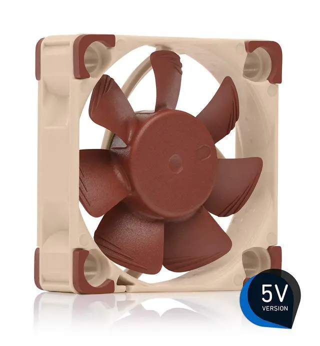Alt view image 2 of 7 - NF-A4x10 5V, Premium Quiet Fan, 3-Pin, 5V Version (40x10mm, Brown)
