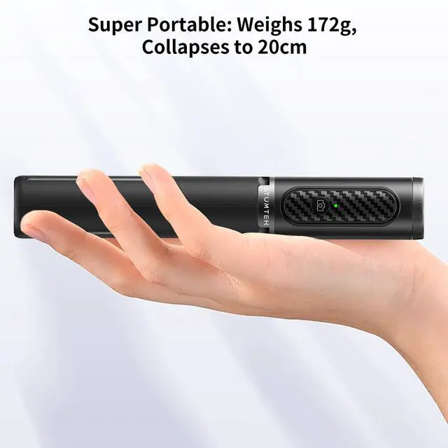 Alt view image 5 of 7 - Selfie Stick Tripod, 3-in-1 Extendable Aluminum Phone Tripod with Detachable Bluetooth Remote, Compatible with iPhone 17/16/15/14/13/12/11/11 Pro/XS Max/XR and Samsung Smartphones, Black