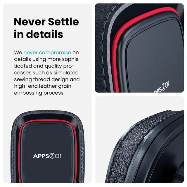 Alt view image 5 of 7 - Magnetic Phone Mount for Car, Dashboard & Windshield Suction Cup Holder with Telescopic Arm, Requires Metal Plate (Included), Universal Fit for iPhone & Android Smartphones