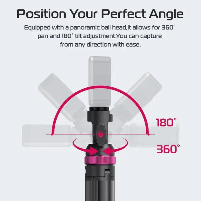 Alt view image 6 of 7 - MT-89 Extendable Tripod Aluminum, 82" Portable Adjustable Light Stand with 1/4" Screw Quick Release, Camera Phone Tripod for Camera Video Light Smartphone, Lightweight for Travel,Up Load 2.2LBS