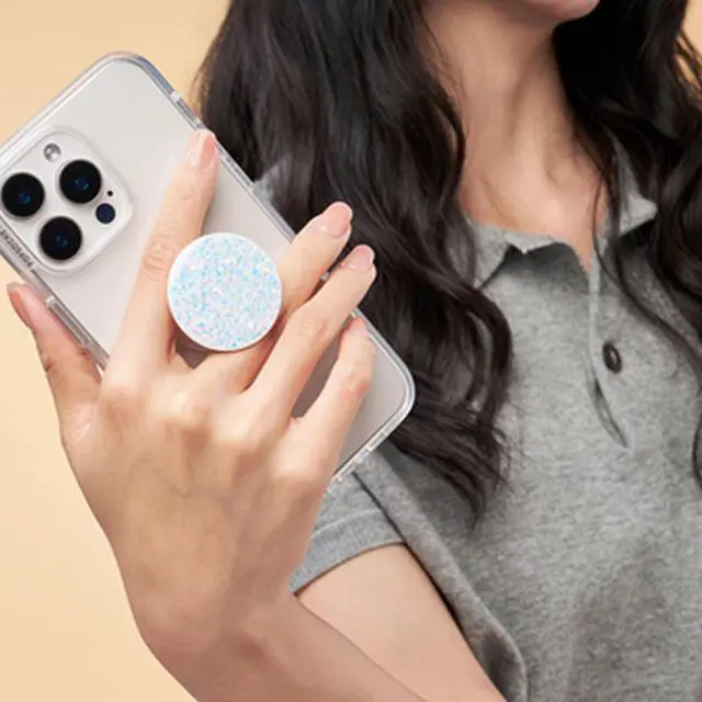 Alt view image 4 of 6 - Phone Grip with Expanding Kickstand, Adhesive Grip - White