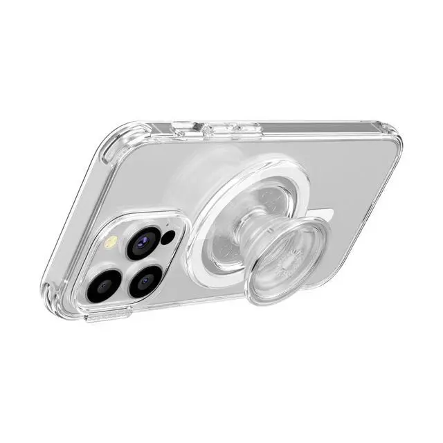 Alt view image 3 of 7 - Phone Grip for MagSafe, Magnetic Holder, Phone Stand - Clear