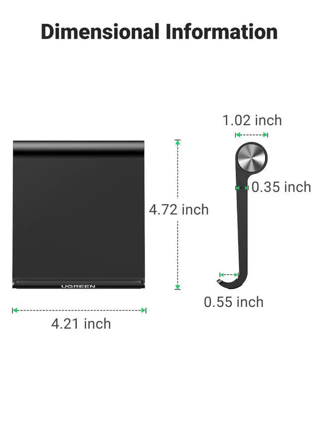 Alt view image 6 of 7 - Tablet Stand Holder Adjustable Portable Desktop Dock Office Compatible with iPad Pro 11 9.7 10.5 Air Mini 5 4 3 2 iPhone 17 16 15 14 13 12 Black