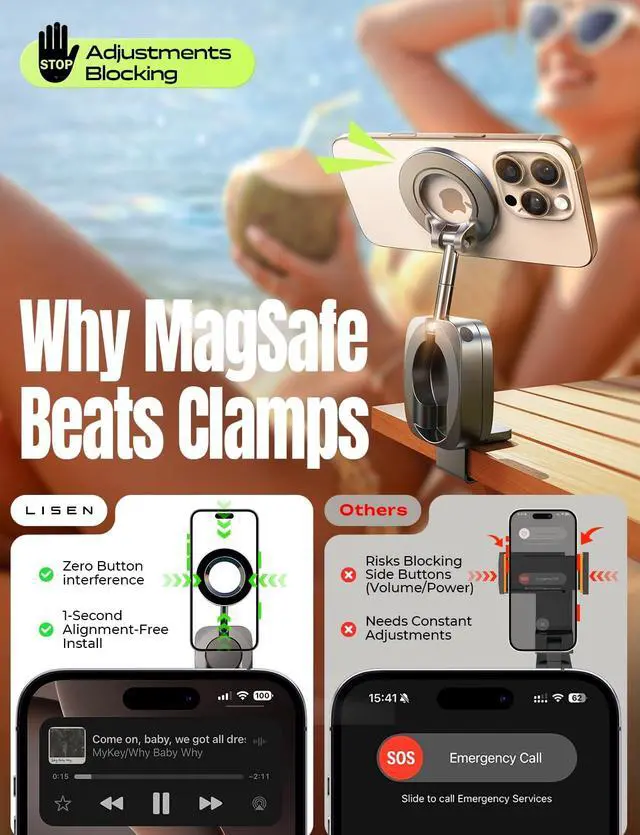 Alt view image 7 of 7 - Airplane Travel Essentials for Women Men Phone Holder for Desk MagSafe Phone Travel Size Accessories Airplane Gadgets Men Long Flight Cruise Must Haves Spring Break Essentials 2026 Easter Gifts