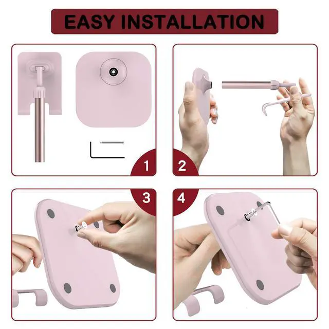 Alt view image 5 of 7 - Cell Phone Stand, Valentine's Day Gifts for Teens Girls Boys Adults Women Men Mom Wife, Phone Stand for Desk, Phone Holder Stand Compatible with iPhone and All Mobile Phones Tablet, Pink