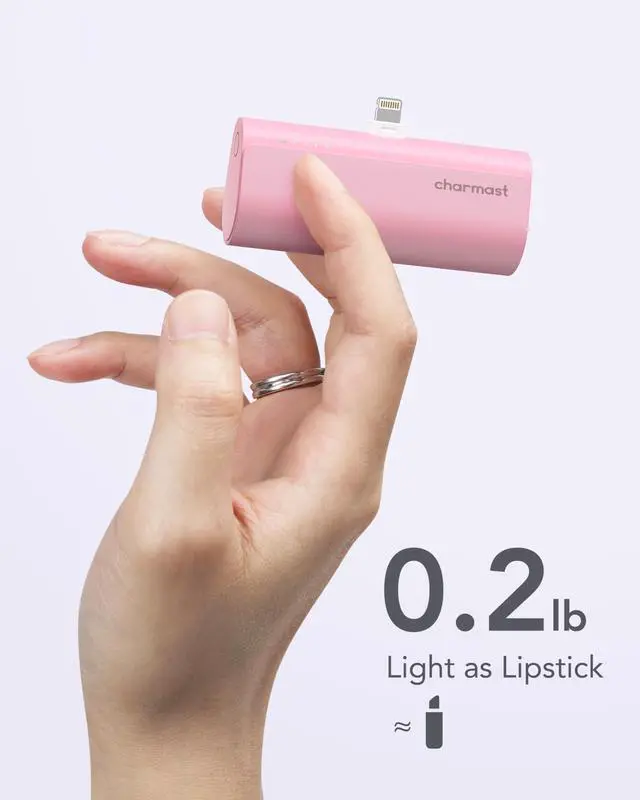 Alt view image 5 of 7 - Small Portable Charger for iPhone, Ultra-Compact 20W PD Fast Charging Power Bank 5000mAh, Mini Battery Pack for iPhone 14/14 Pro Max/13/13 Pro Max/12/12 Pro Max/11/XR/X/8/7/6 etc