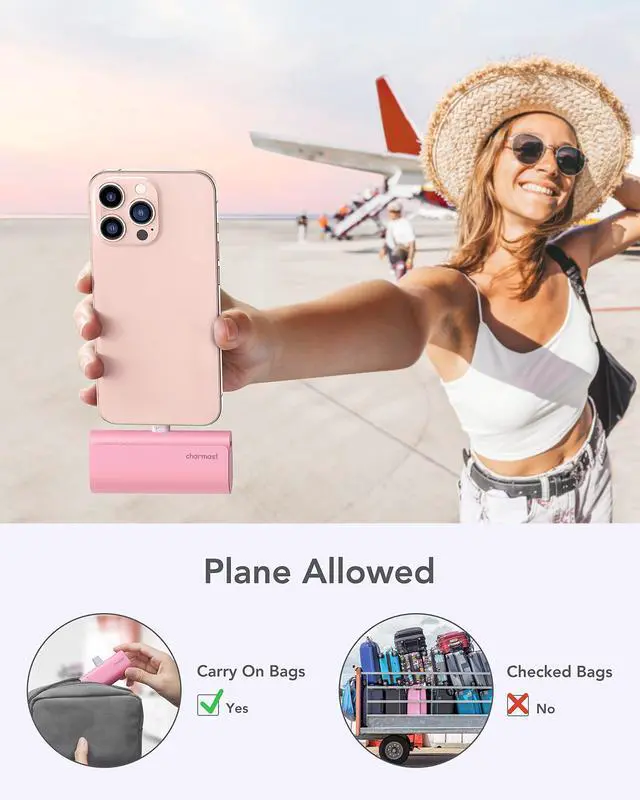 Alt view image 7 of 7 - Small Portable Charger for iPhone, Ultra-Compact 20W PD Fast Charging Power Bank 5000mAh, Mini Battery Pack for iPhone 14/14 Pro Max/13/13 Pro Max/12/12 Pro Max/11/XR/X/8/7/6 etc