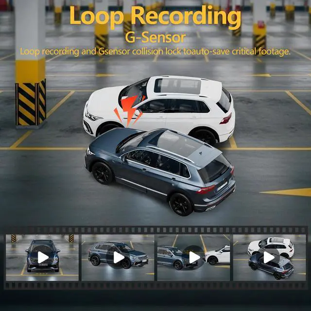 Alt view image 3 of 7 - Wireless Carplay Screen for Car with 2K Dash Cam 8.1" HD Portable Car Stereo Touchscreen with Apple CarPlay Android Auto, Voice Control, Bluetooth, Mirror Link, GPS Navigation, 1080P Backup Camera
