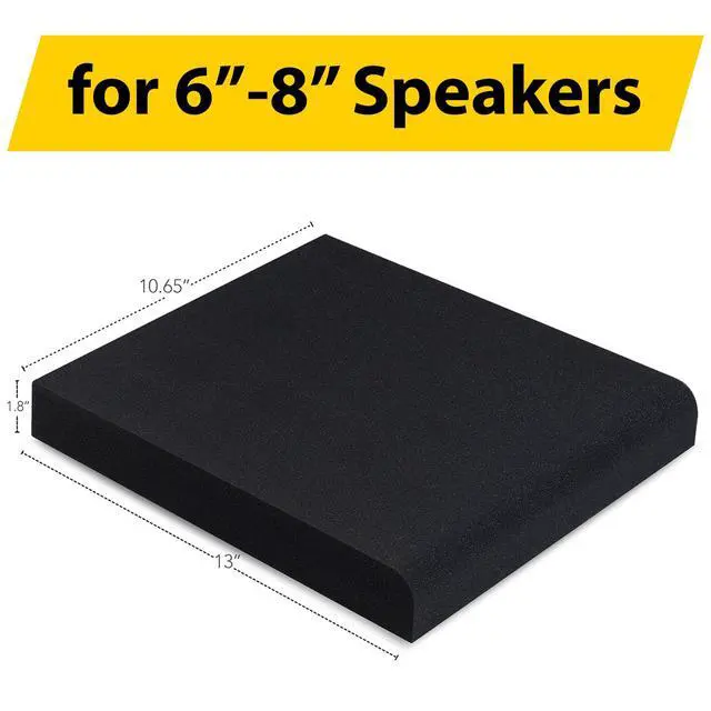 Alt view image 2 of 7 - Studio Monitor Isolation Pads suitable for 6.5, 7 and 8 Inches Large Speakers | Reduce Vibrations and Fits most Stands - Pair | SMPad 8