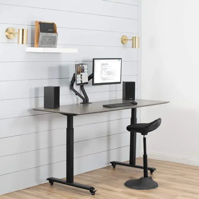 Alt view image 7 of 7 - Universal VESA Mount Adapter for Tablets, 2-in-1 Laptops, & 15.6 inch Portable Monitors, Max VESA 100x100, Adjustable Laptop Holder, Black, MOUNT-UVM02