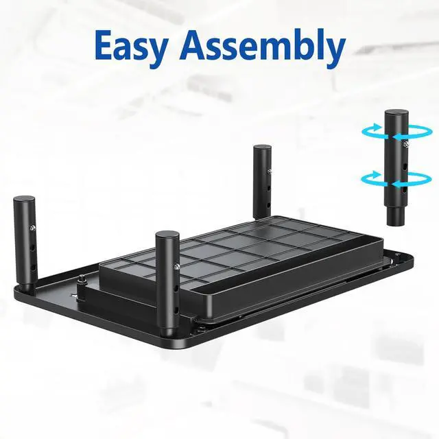 Alt view image 7 of 7 - 2 Pack Monitor Stand Riser with Drawer - 3 Height Adjustable Metal Monitor Stand with Unique Star Mesh for Computer Laptop Notebook Printer