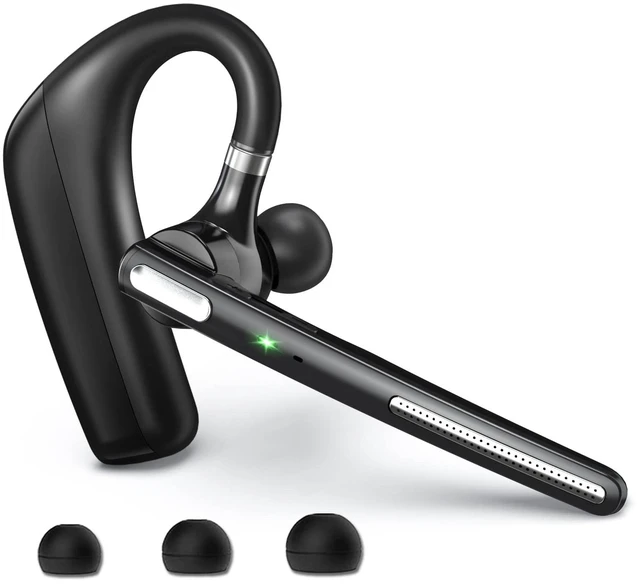 Main image of Bluetooth Headset V5.4, Wireless Bluetooth Earpiece with CVC8.0 Dual Mic Noise Cancelling 110 Hours Talktime for Cell Phone/iPhone and Android Headphones for Trucker/Driver/Business