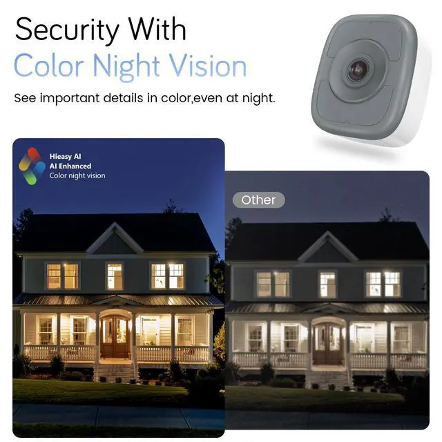 Alt view image 4 of 7 - 5MP 3K Window Security Camera with 24/7 Recording, No Subscription Required, Indoor Camera with Color Night Vision, Motion Detection, 2.4G5G WiFi, Quick & Easy Installation (2Pack)