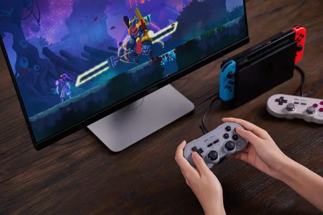 Alt view image 6 of 7 - Sn30 Pro USB Wired Gamepad for Switch, Windows & Raspberry Pi(Gray Edition)