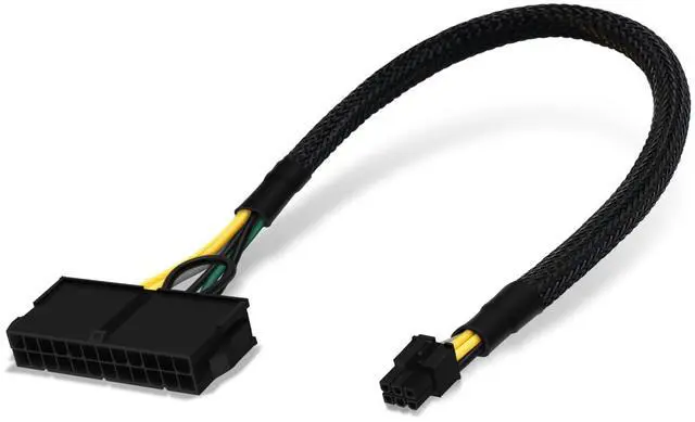 Main image of 24 Pin to 6 Pin ATX PSU Power Adapter Cable for Dell Motherboard with 6 Pin Port 13.3-inch(34cm)