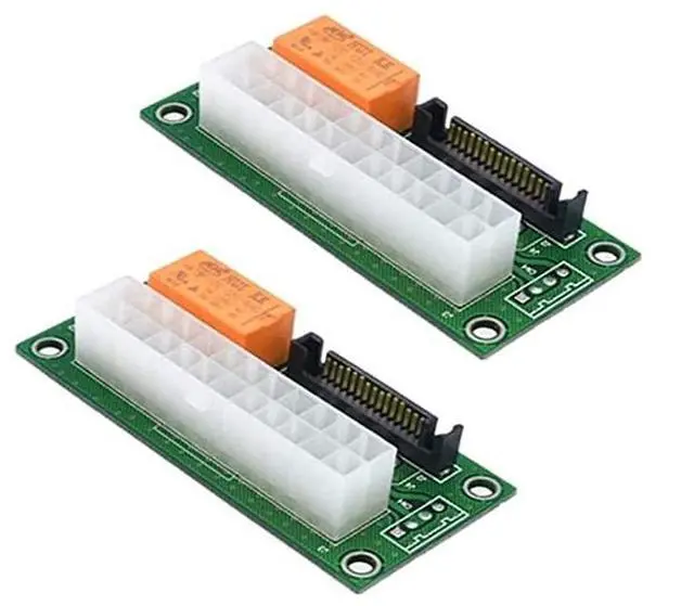 Main image of Multiple Power Supply Adapter Sync Start Card Dual PSU Connector Jumper Connector with Sata 2 Pack