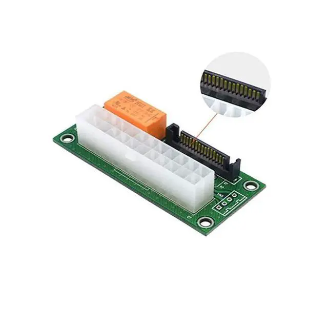 Alt view image 4 of 6 - Multiple Power Supply Adapter Sync Start Card Dual PSU Connector Jumper Connector with Sata 2 Pack