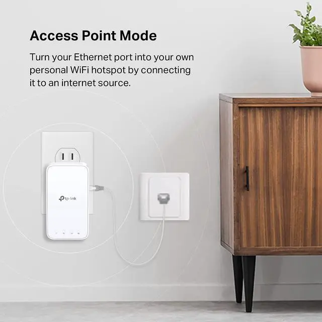 Alt view image 5 of 7 - WiFi Extender with Ethernet Port, Dual Band 5GHz/2.4GHz (AC1200)