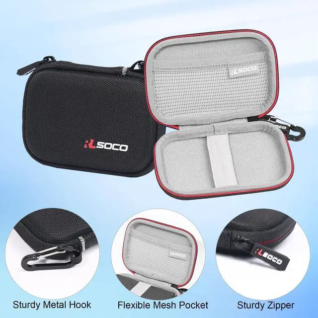 Alt view image 5 of 7 - Hard Case for PLAUD Note Pro/Note Voice Recorder, AI Voice Recorder and Magnetic Protective Case - Black | Dustproof, Water-Resistant Storage Pouch, with Sturdy Metal Hook (Case Only)