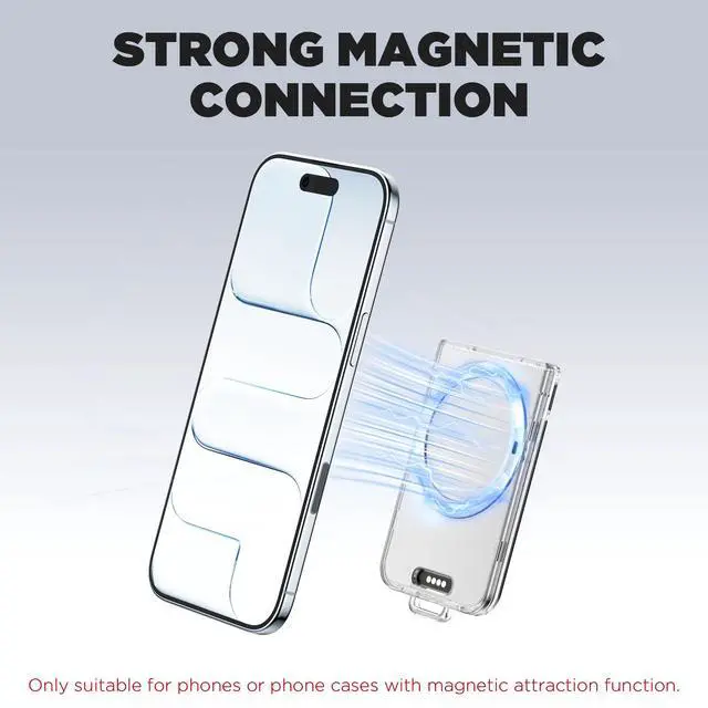 Alt view image 3 of 7 - Magnetic Holder for Plaud Note&Plaud Note Pro(2025) with Lanyard&Carabiner,Anti-Scratch Hard Slim PC Portable Protective Case Ai Voice Recorder Accessories (Clear)