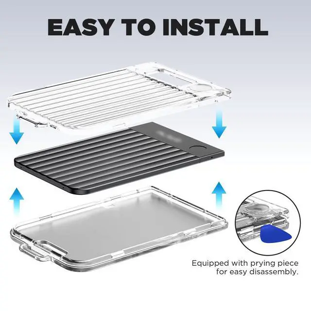 Alt view image 5 of 7 - Magnetic Holder for Plaud Note&Plaud Note Pro(2025) with Lanyard&Carabiner,Anti-Scratch Hard Slim PC Portable Protective Case Ai Voice Recorder Accessories (Clear)