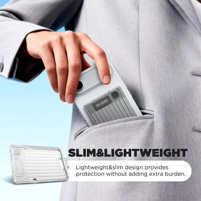 Alt view image 4 of 7 - Magnetic Holder for Plaud Note&Plaud Note Pro(2025) with Lanyard&Carabiner,Anti-Scratch Hard Slim PC Portable Protective Case Ai Voice Recorder Accessories (Clear)