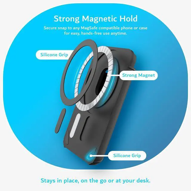 Alt view image 3 of 7 - Magnetic Holder for PLAUD Note and Plaud Note Pro AI Voice Recorder Case Hard PC Slim Carrying Protective Cover with Strong Magnetic Attachment - Black